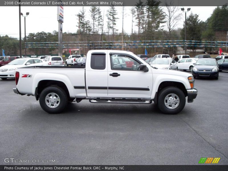 Summit White / Ebony 2008 Chevrolet Colorado LT Extended Cab 4x4