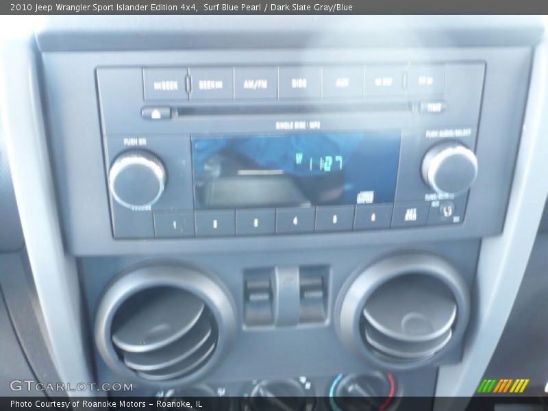 Surf Blue Pearl / Dark Slate Gray/Blue 2010 Jeep Wrangler Sport Islander Edition 4x4