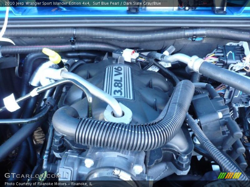Surf Blue Pearl / Dark Slate Gray/Blue 2010 Jeep Wrangler Sport Islander Edition 4x4