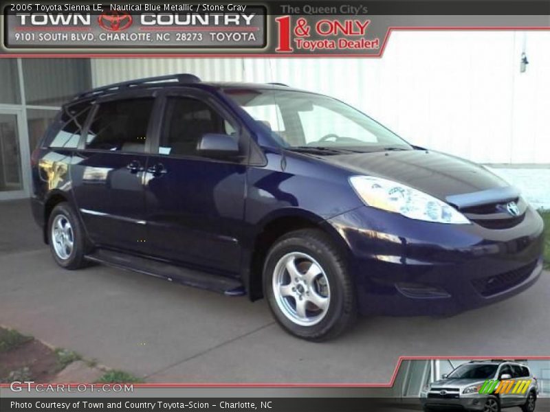 Nautical Blue Metallic / Stone Gray 2006 Toyota Sienna LE