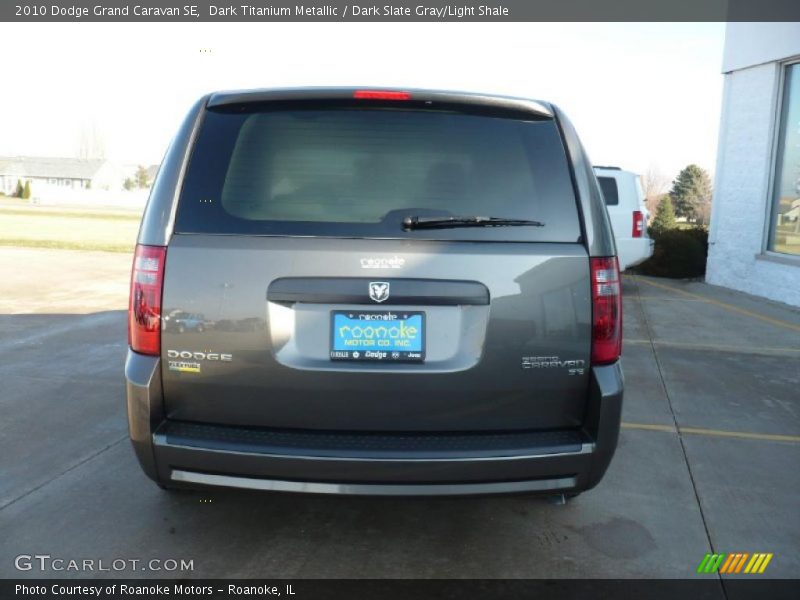 Dark Titanium Metallic / Dark Slate Gray/Light Shale 2010 Dodge Grand Caravan SE