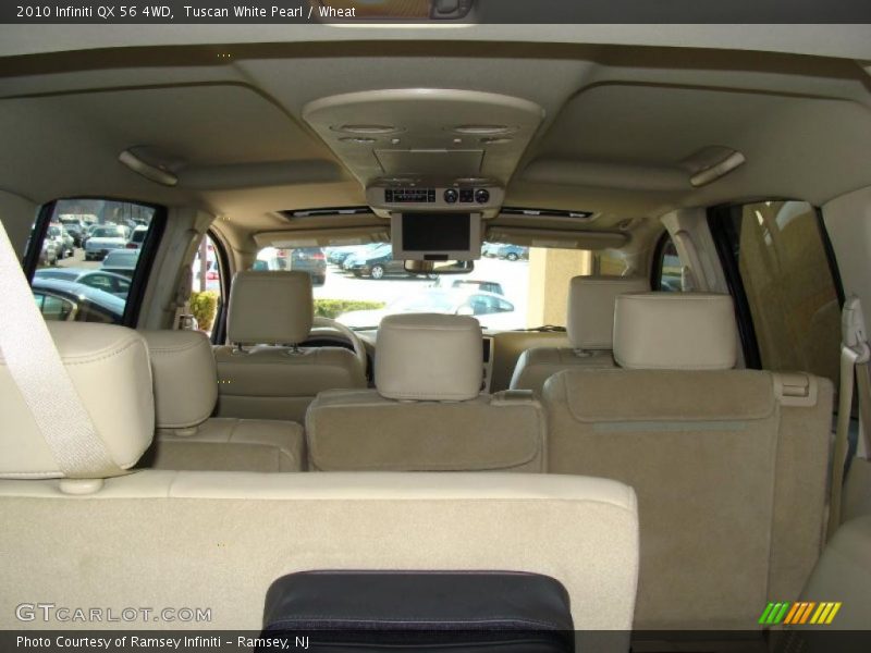 Tuscan White Pearl / Wheat 2010 Infiniti QX 56 4WD