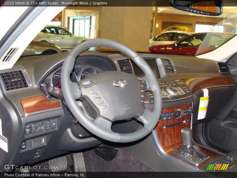 Moonlight White / Graphite 2010 Infiniti M 35x AWD Sedan