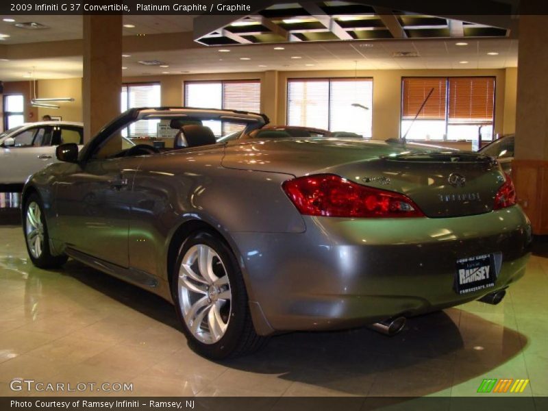 Platinum Graphite / Graphite 2009 Infiniti G 37 Convertible