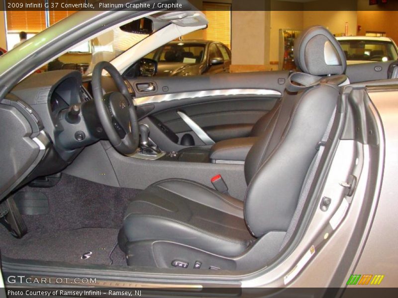 Platinum Graphite / Graphite 2009 Infiniti G 37 Convertible