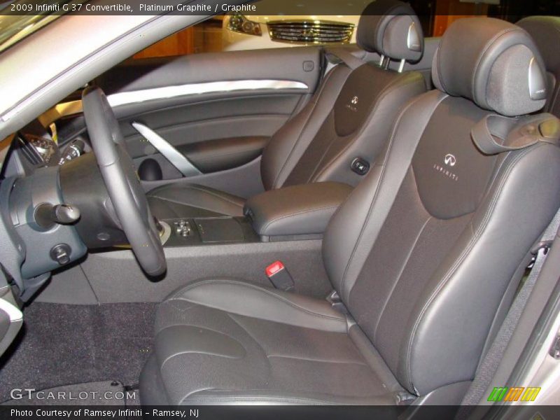Platinum Graphite / Graphite 2009 Infiniti G 37 Convertible