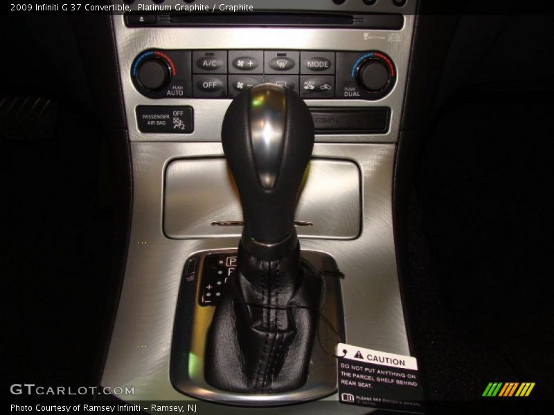 Platinum Graphite / Graphite 2009 Infiniti G 37 Convertible