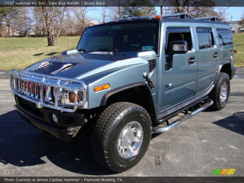 Slate Blue Metallic / Ebony Black 2007 Hummer H2 SUV