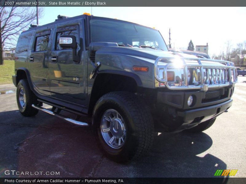 Slate Blue Metallic / Ebony Black 2007 Hummer H2 SUV