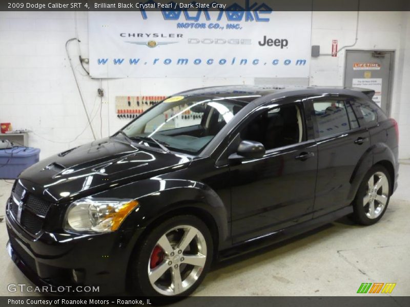 Brilliant Black Crystal Pearl / Dark Slate Gray 2009 Dodge Caliber SRT 4