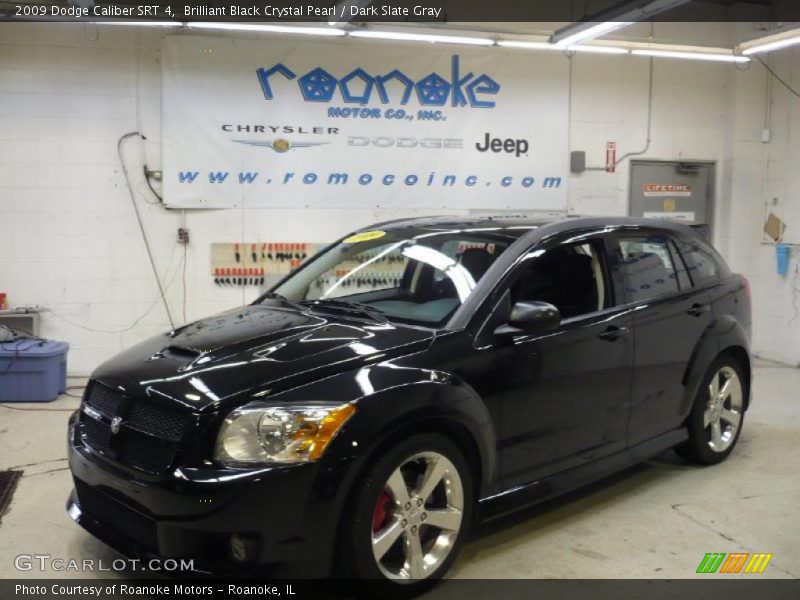 Brilliant Black Crystal Pearl / Dark Slate Gray 2009 Dodge Caliber SRT 4