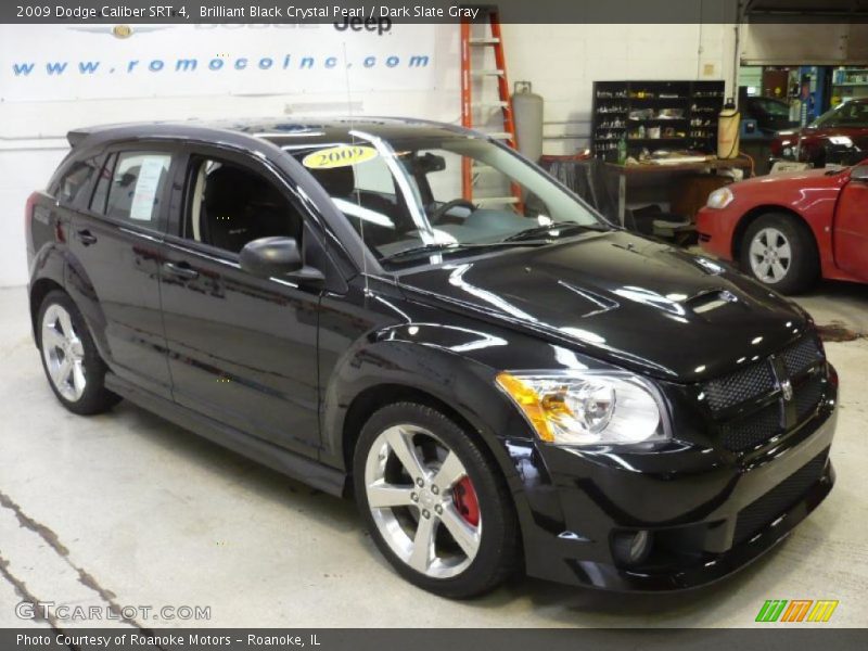 Brilliant Black Crystal Pearl / Dark Slate Gray 2009 Dodge Caliber SRT 4