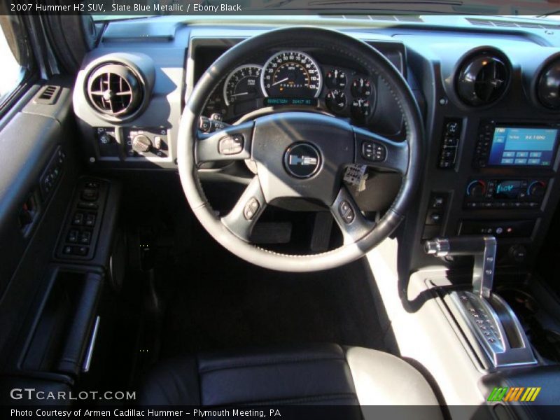 Slate Blue Metallic / Ebony Black 2007 Hummer H2 SUV