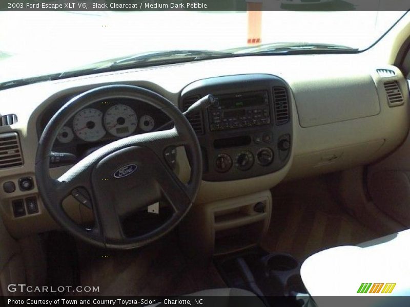 Black Clearcoat / Medium Dark Pebble 2003 Ford Escape XLT V6