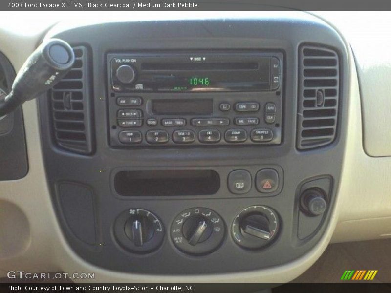 Black Clearcoat / Medium Dark Pebble 2003 Ford Escape XLT V6