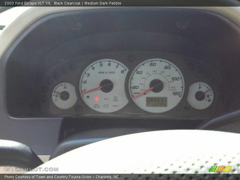Black Clearcoat / Medium Dark Pebble 2003 Ford Escape XLT V6