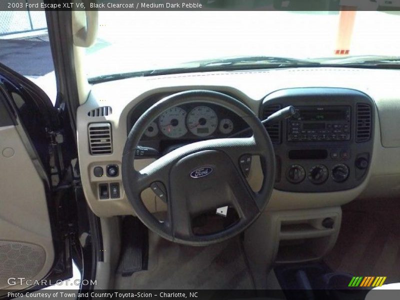 Black Clearcoat / Medium Dark Pebble 2003 Ford Escape XLT V6