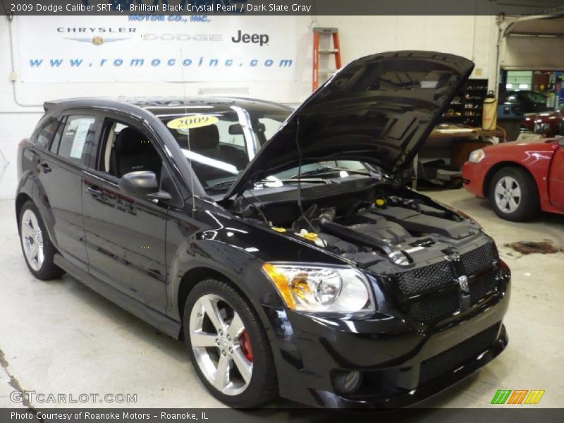 Brilliant Black Crystal Pearl / Dark Slate Gray 2009 Dodge Caliber SRT 4