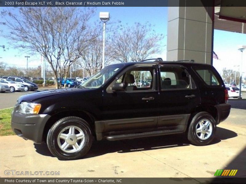 Black Clearcoat / Medium Dark Pebble 2003 Ford Escape XLT V6