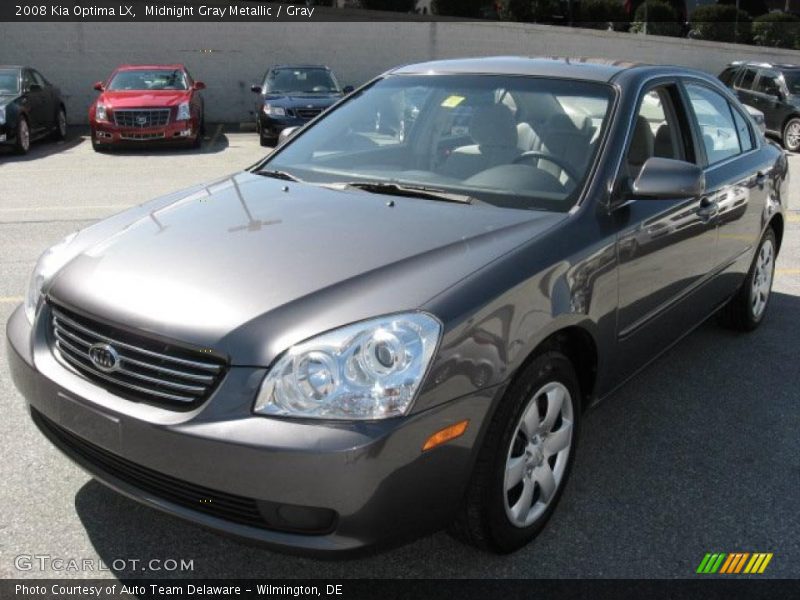 Midnight Gray Metallic / Gray 2008 Kia Optima LX