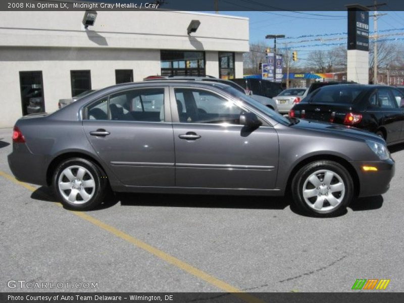 Midnight Gray Metallic / Gray 2008 Kia Optima LX