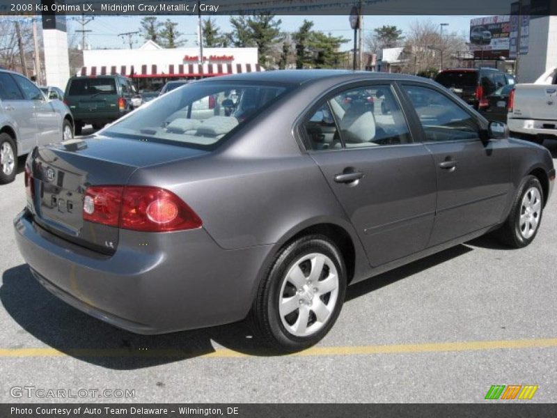 Midnight Gray Metallic / Gray 2008 Kia Optima LX