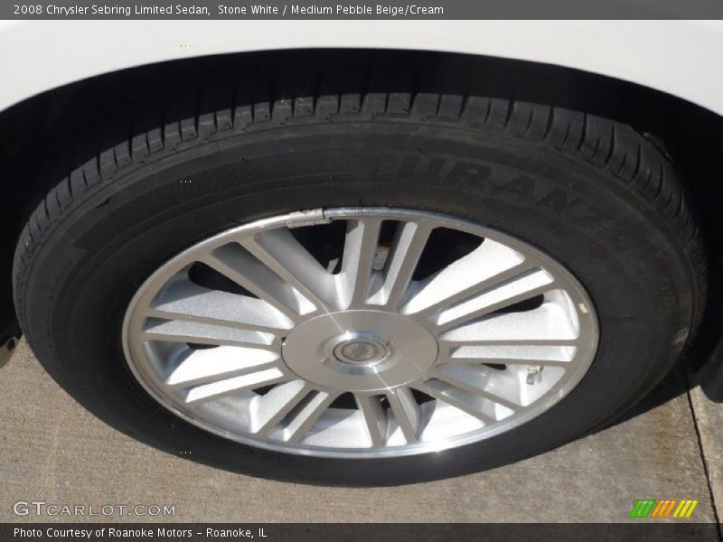 Stone White / Medium Pebble Beige/Cream 2008 Chrysler Sebring Limited Sedan