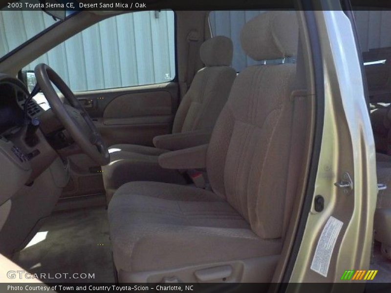 Desert Sand Mica / Oak 2003 Toyota Sienna CE