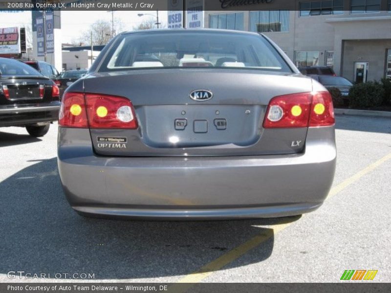 Midnight Gray Metallic / Gray 2008 Kia Optima LX