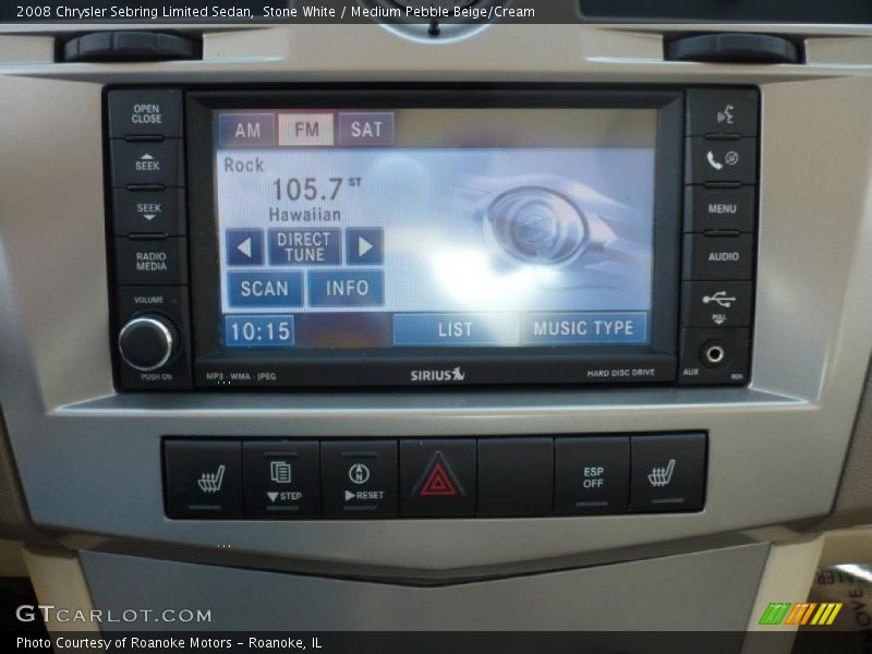 Stone White / Medium Pebble Beige/Cream 2008 Chrysler Sebring Limited Sedan