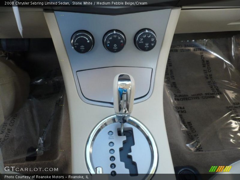 Stone White / Medium Pebble Beige/Cream 2008 Chrysler Sebring Limited Sedan