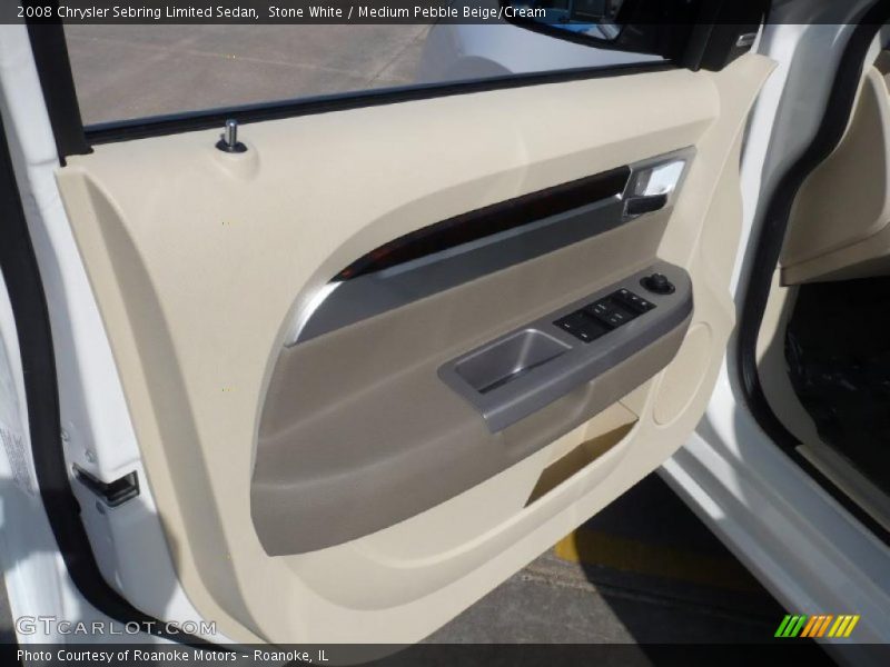 Stone White / Medium Pebble Beige/Cream 2008 Chrysler Sebring Limited Sedan