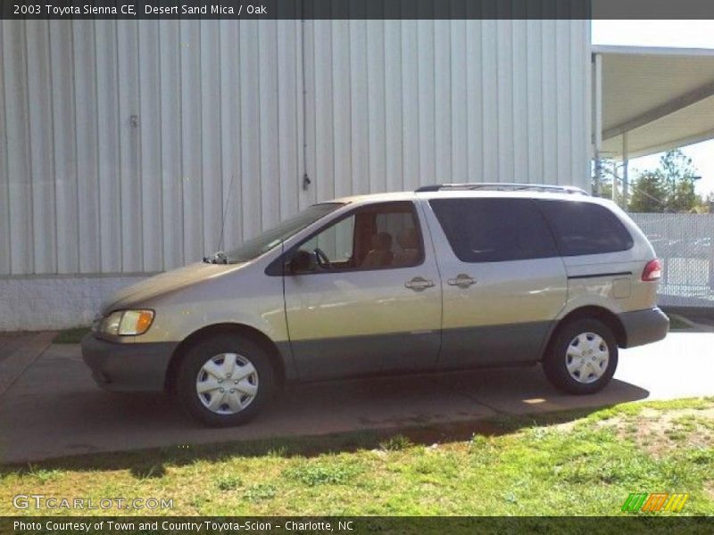 Desert Sand Mica / Oak 2003 Toyota Sienna CE