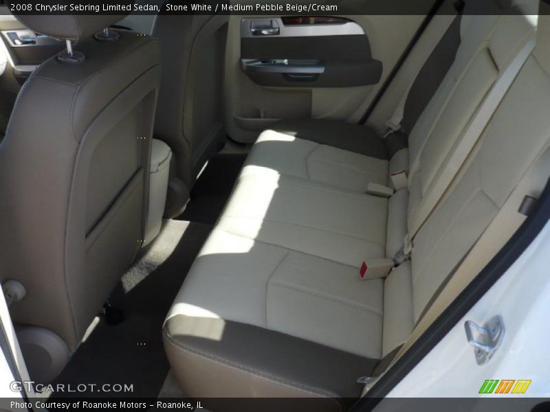 Stone White / Medium Pebble Beige/Cream 2008 Chrysler Sebring Limited Sedan