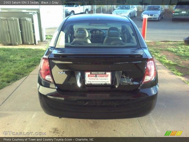 Black / Gray 2003 Saturn ION 3 Sedan