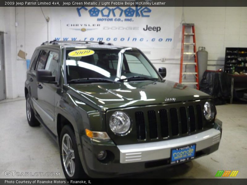 Jeep Green Metallic / Light Pebble Beige McKinley Leather 2009 Jeep Patriot Limited 4x4