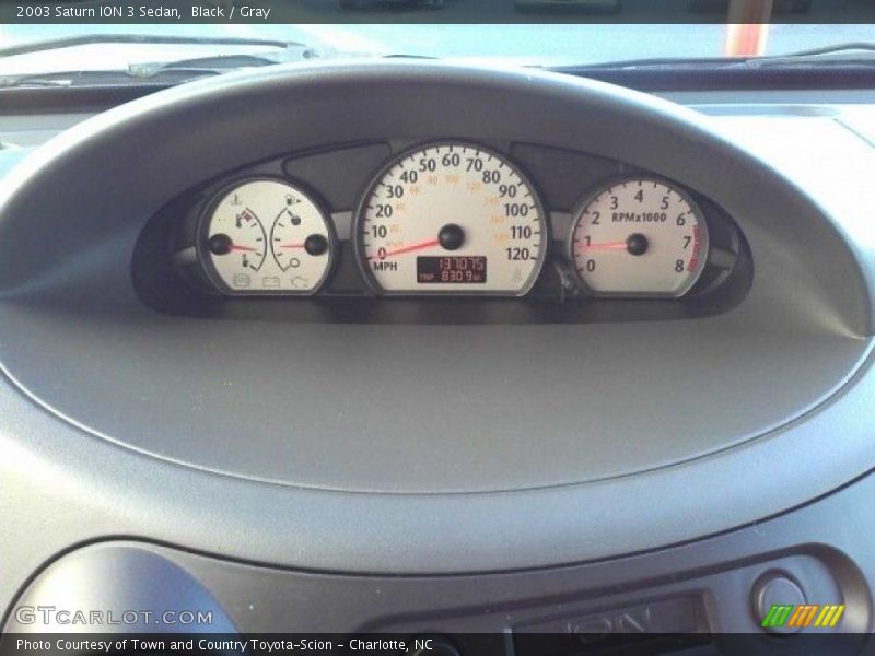 Black / Gray 2003 Saturn ION 3 Sedan