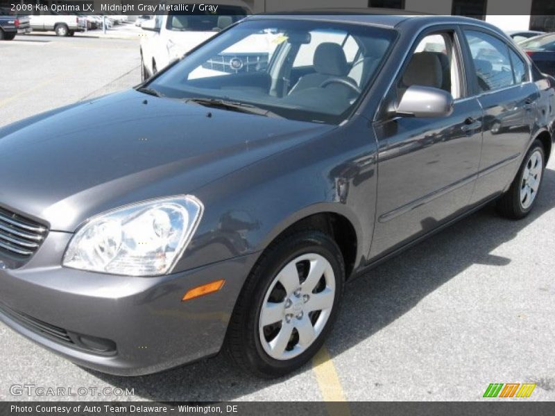 Midnight Gray Metallic / Gray 2008 Kia Optima LX