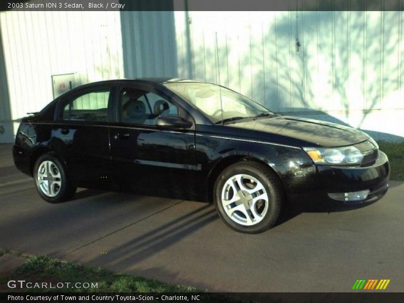 Black / Gray 2003 Saturn ION 3 Sedan