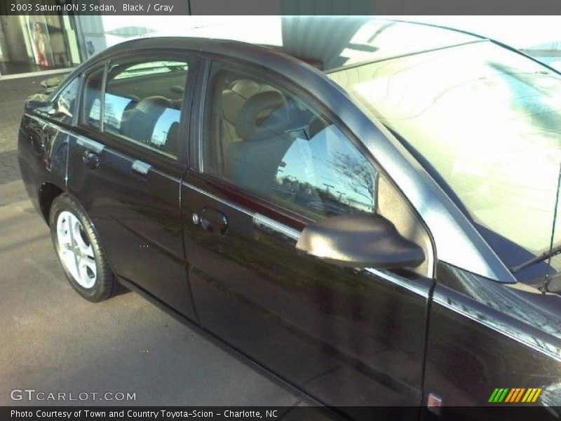 Black / Gray 2003 Saturn ION 3 Sedan