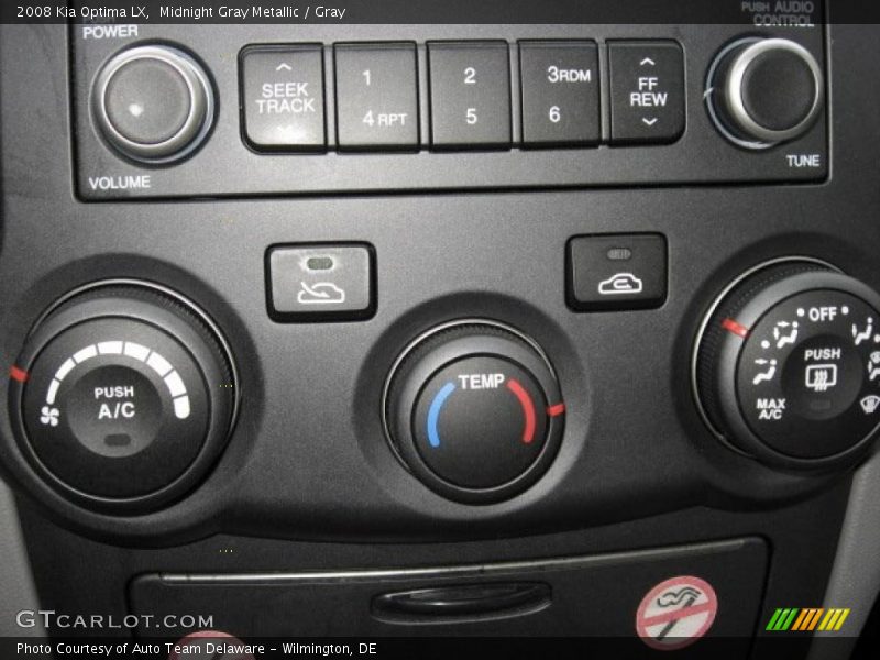 Midnight Gray Metallic / Gray 2008 Kia Optima LX