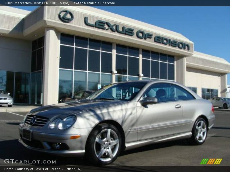 Pewter Metallic / Charcoal 2005 Mercedes-Benz CLK 500 Coupe