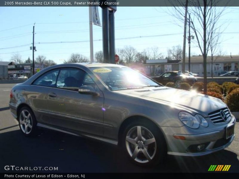 Pewter Metallic / Charcoal 2005 Mercedes-Benz CLK 500 Coupe