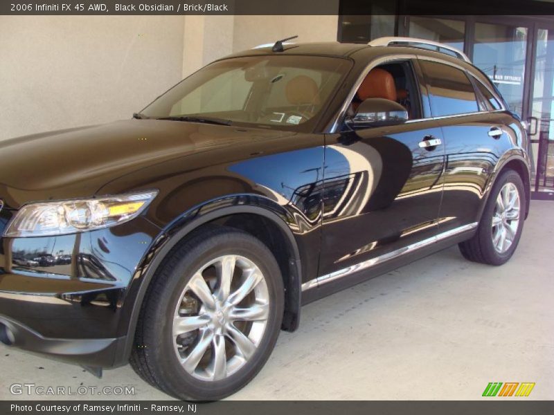 Black Obsidian / Brick/Black 2006 Infiniti FX 45 AWD