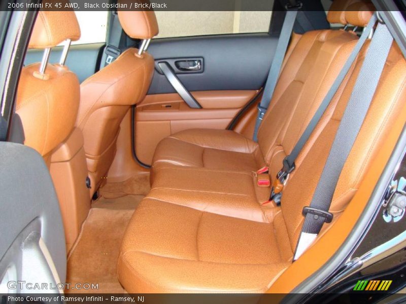 Black Obsidian / Brick/Black 2006 Infiniti FX 45 AWD