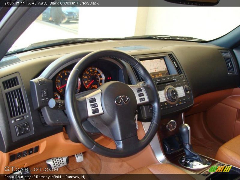 Black Obsidian / Brick/Black 2006 Infiniti FX 45 AWD