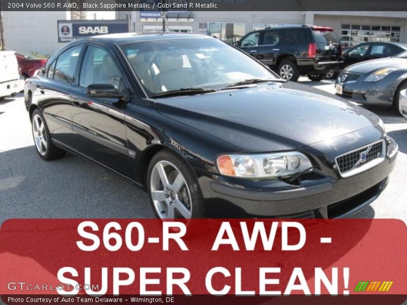 Black Sapphire Metallic / Gobi Sand R Metallic 2004 Volvo S60 R AWD