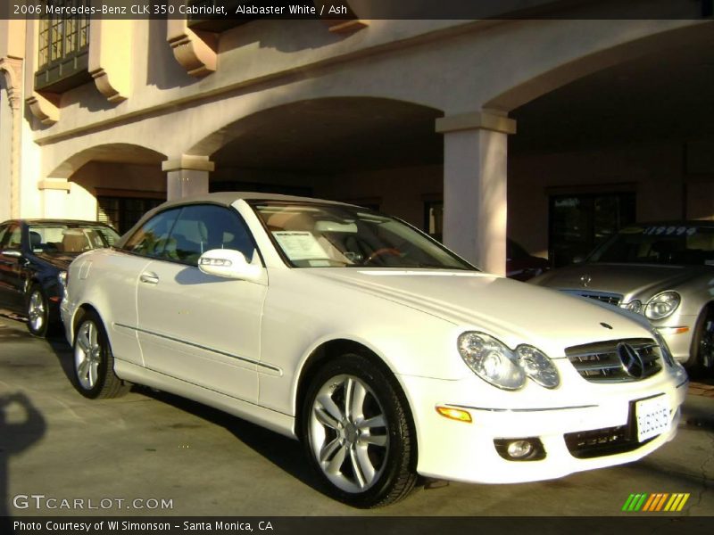 Alabaster White / Ash 2006 Mercedes-Benz CLK 350 Cabriolet