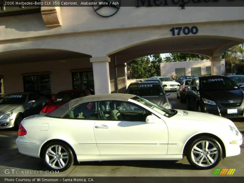 Alabaster White / Ash 2006 Mercedes-Benz CLK 350 Cabriolet
