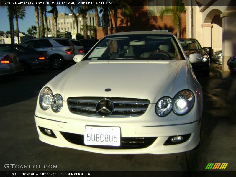 Alabaster White / Ash 2006 Mercedes-Benz CLK 350 Cabriolet